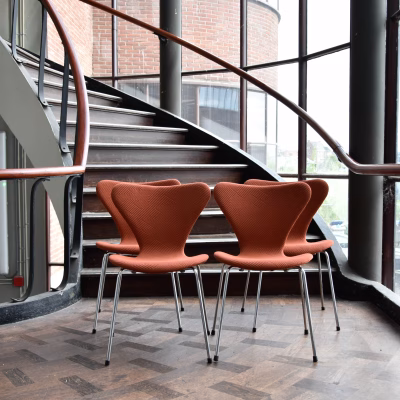 Set van 4 Fritz Hansen vlinderstoelen